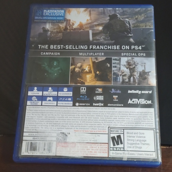 Call Of Duty Modern Warfare Video Game PS4 - Picture 2 of 12